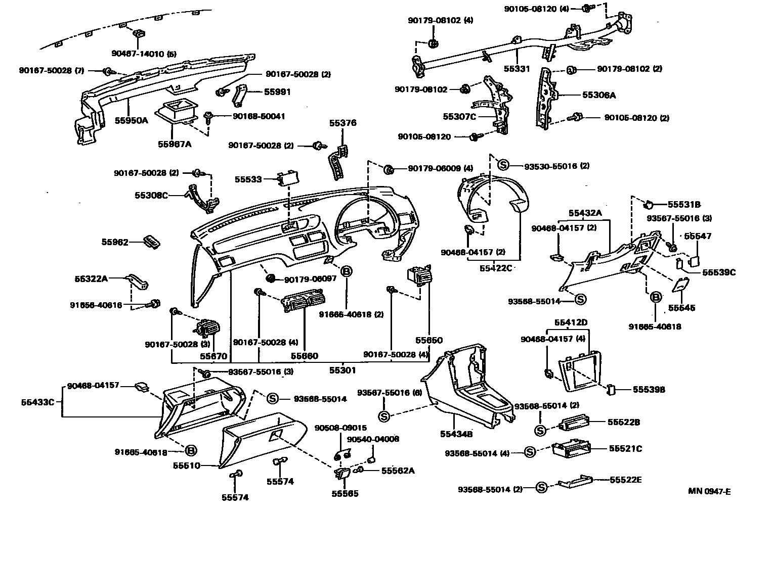 5501 — INSTRUMENT PANEL & GLOVE COMPARTMENT