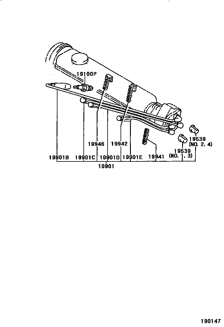 1901 — IGNITION COIL & SPARK PLUG / GLOW PLUG