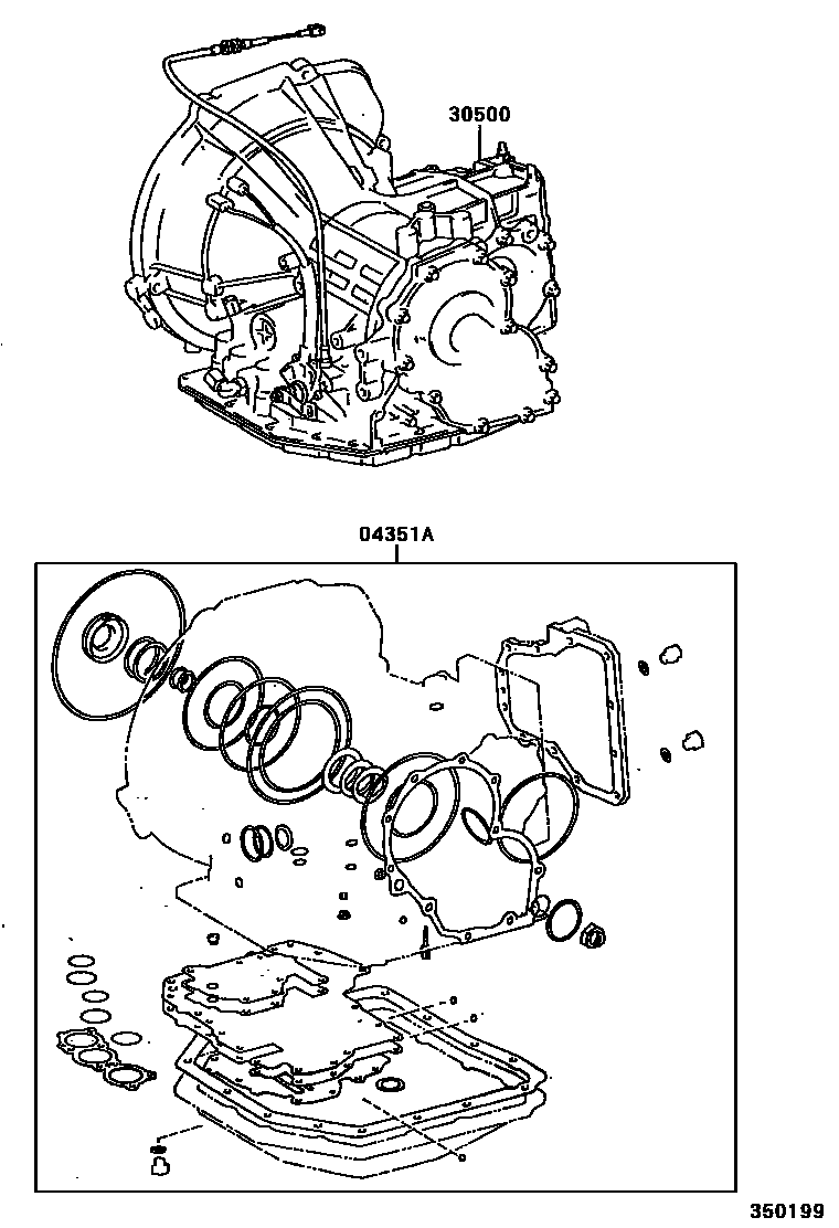 3501 — TRANSAXLE OR TRANSMISSION ASSY & GASKET KIT (ATM)