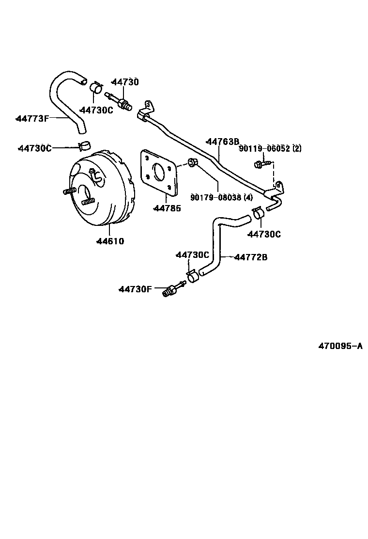 4703 — BRAKE BOOSTER & VACUUM TUBE