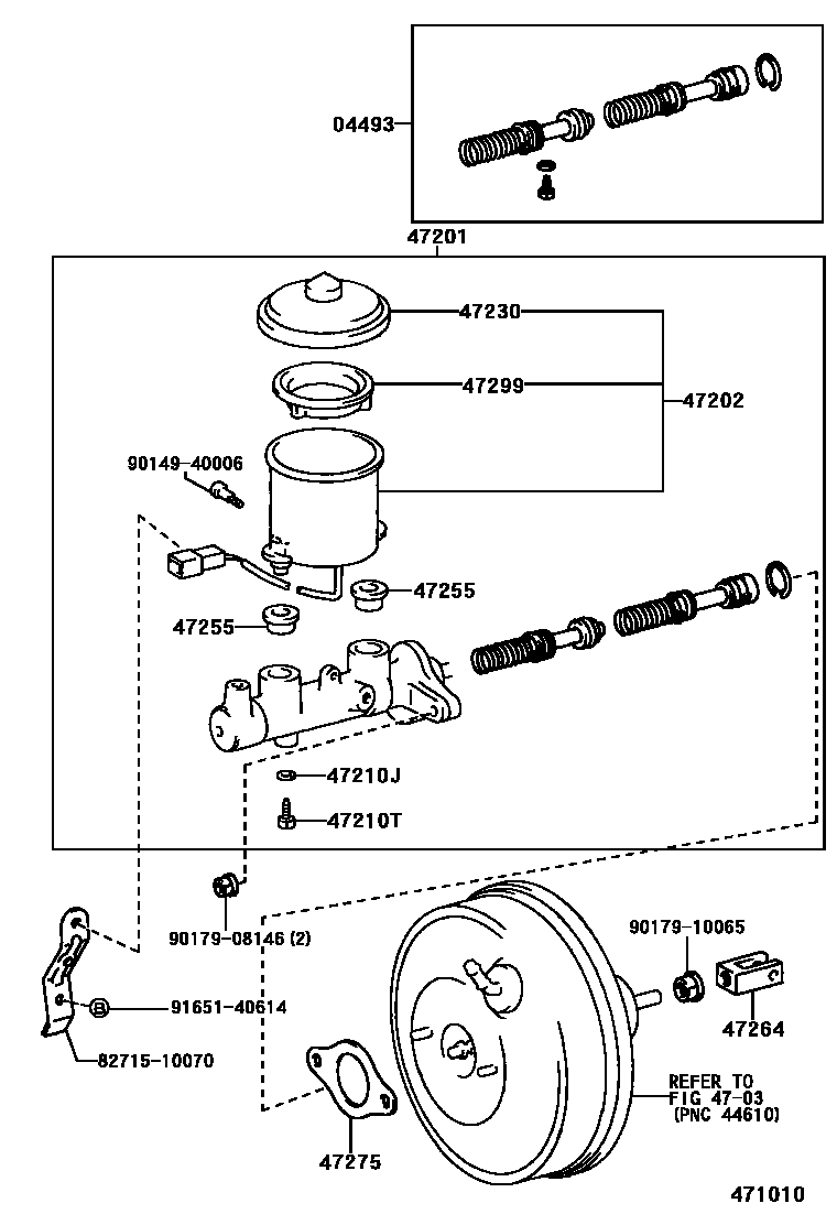 4702 — BRAKE MASTER CYLINDER
