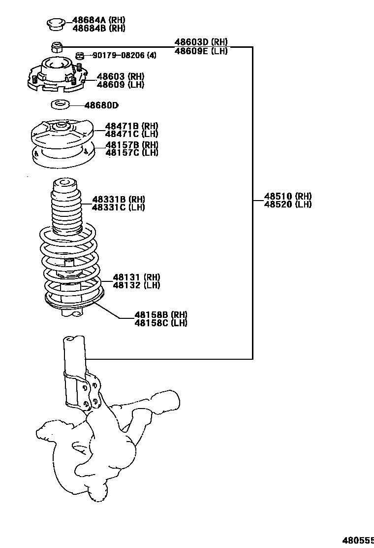 4803 — FRONT SPRING & SHOCK ABSORBER