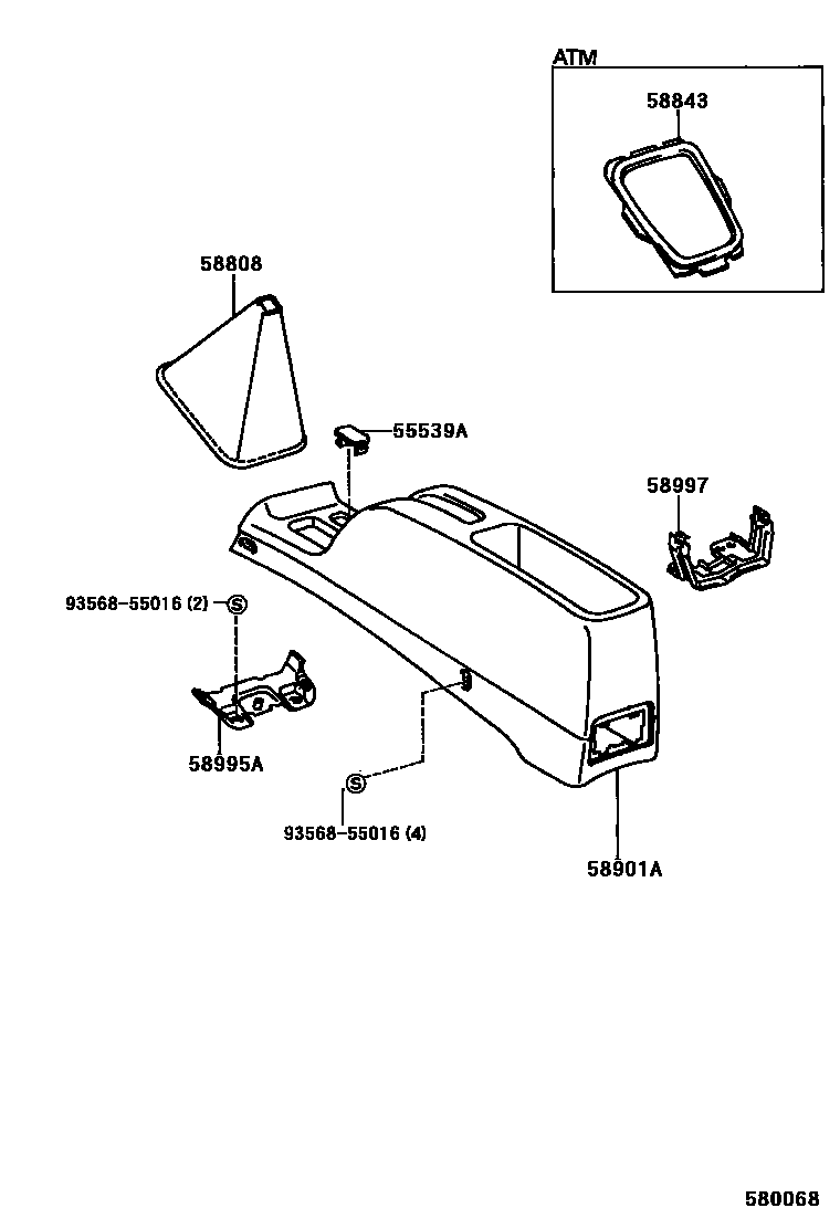 5806 — CONSOLE BOX & BRACKET