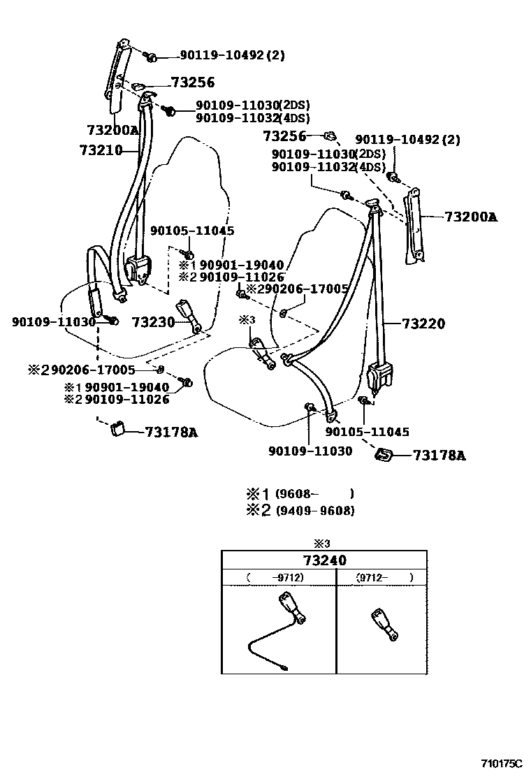 7104 — SEAT BELT & CHILD RESTRAINT SEAT