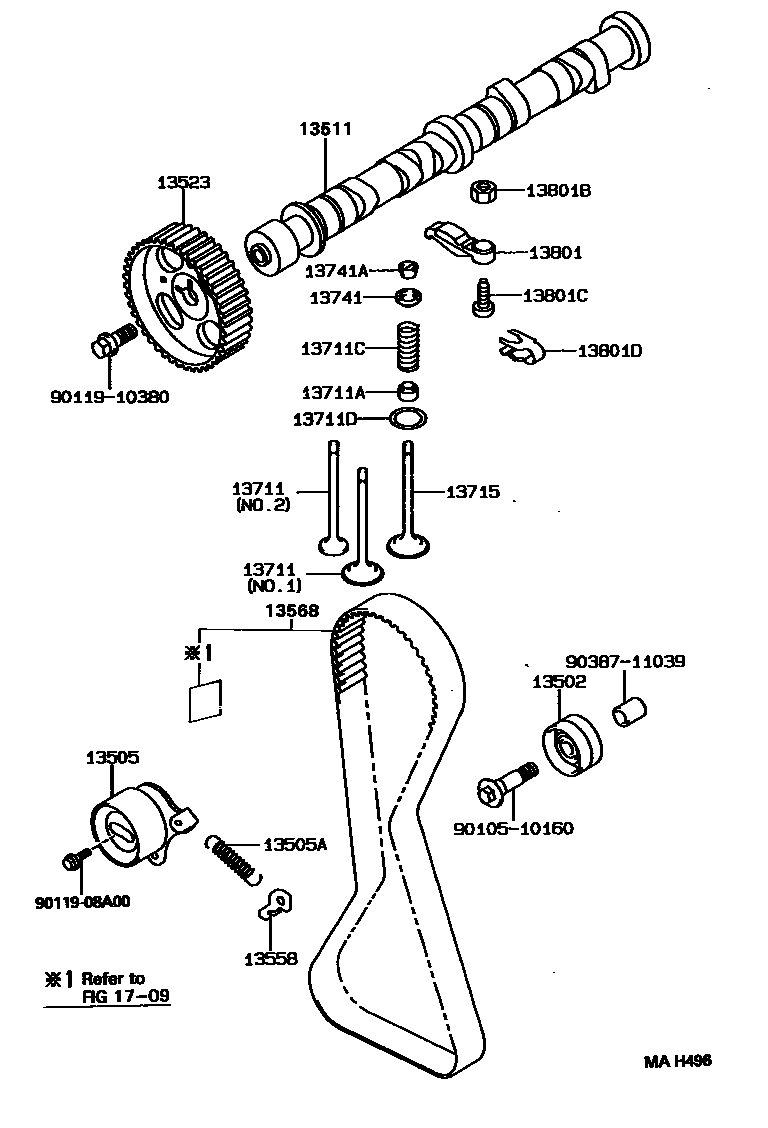 1302 — CAMSHAFT & VALVE