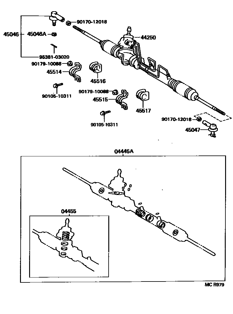 4505 — FRONT STEERING GEAR & LINK