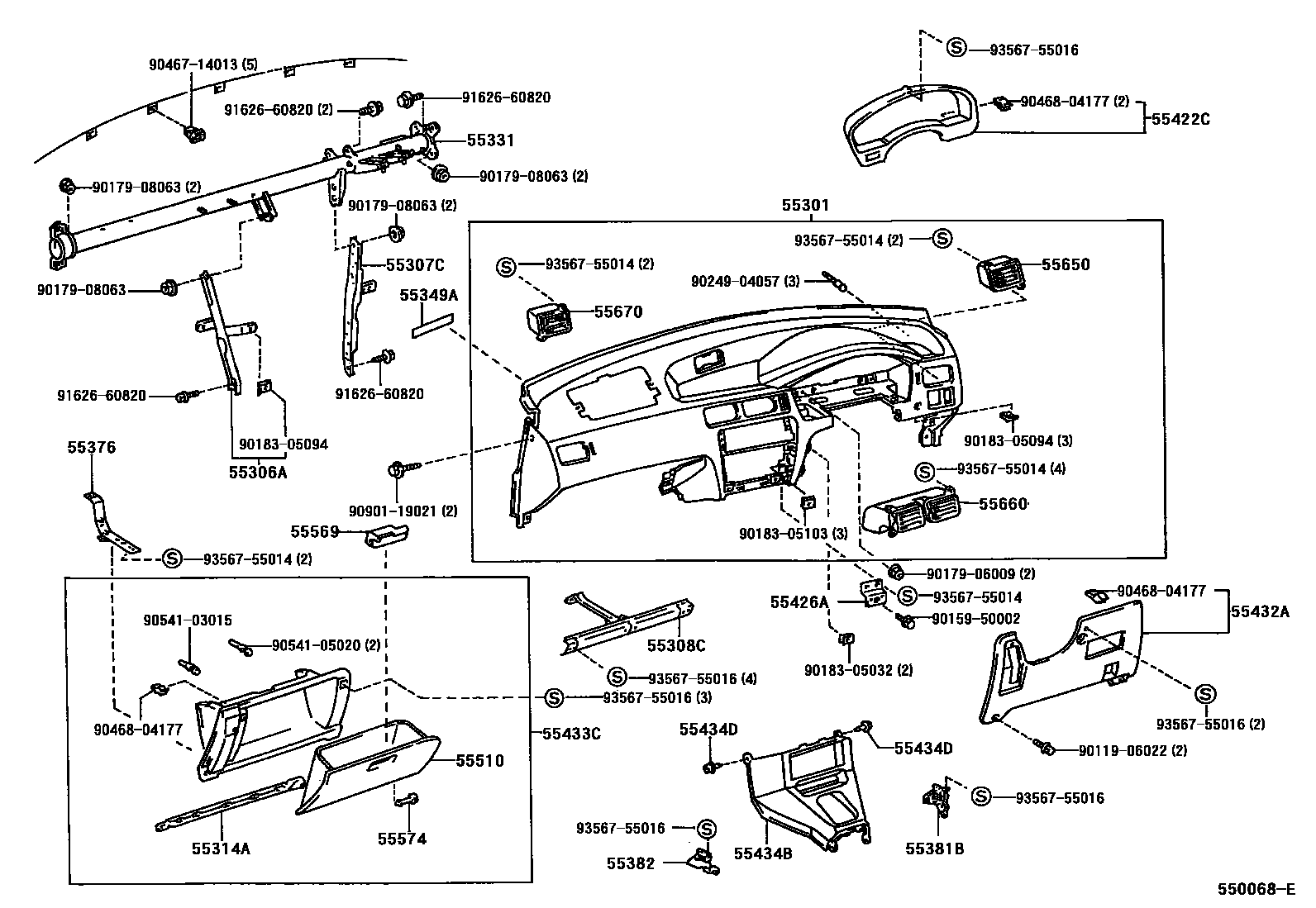 5501 — INSTRUMENT PANEL & GLOVE COMPARTMENT