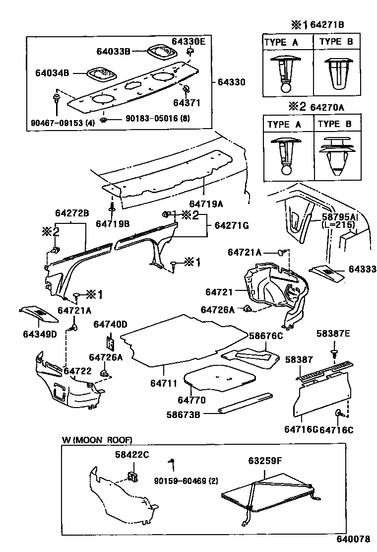 6403 — PACKAGE TRAY PANEL & LUGGAGE COMPARTMENT MAT