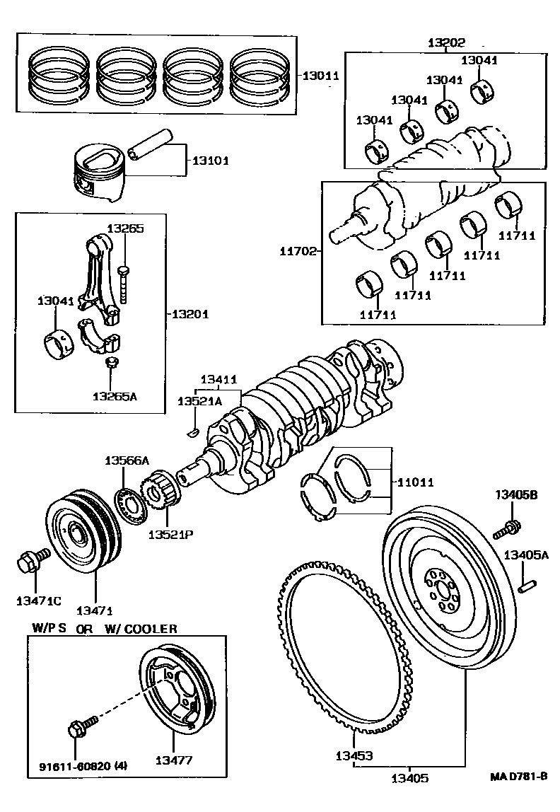 1301 — CRANKSHAFT & PISTON