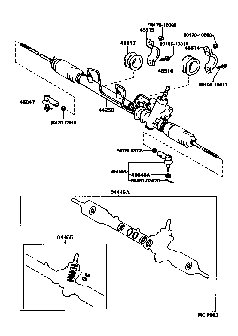 4505 — FRONT STEERING GEAR & LINK