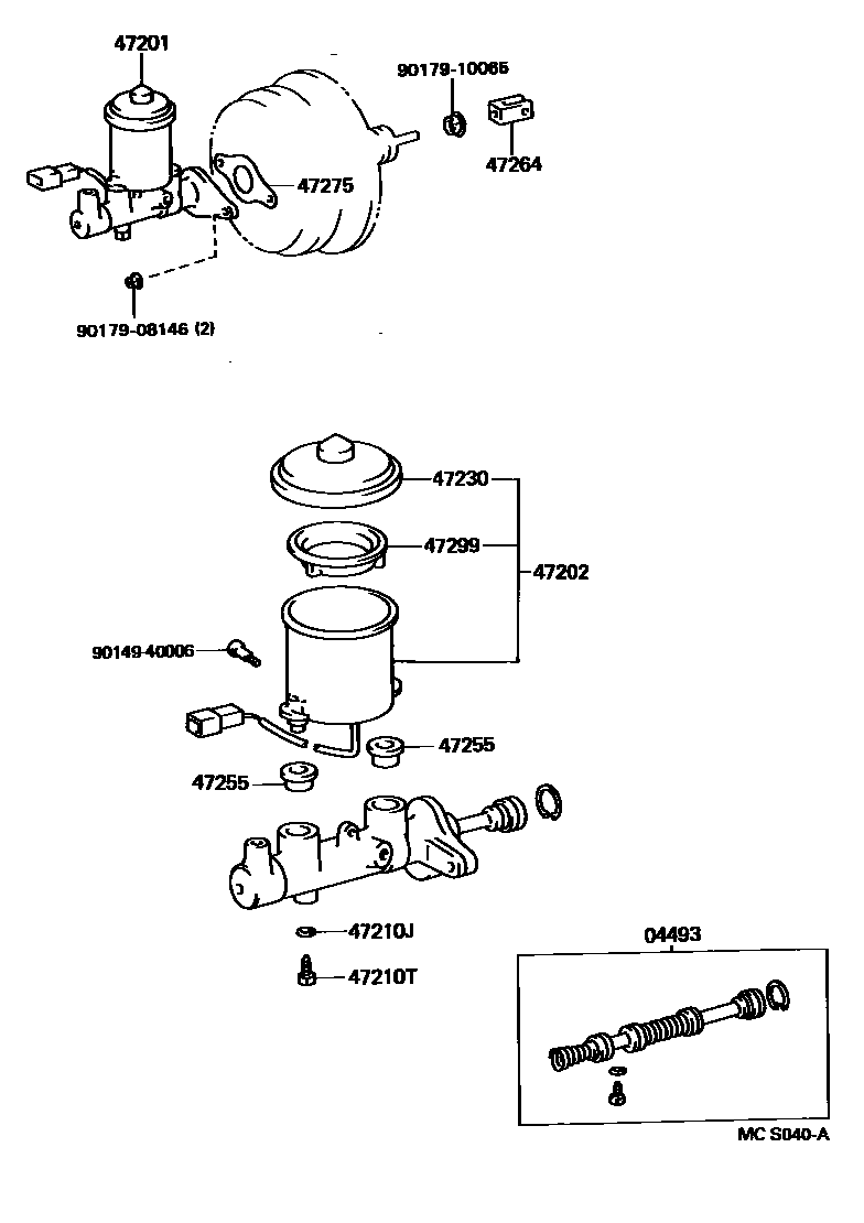 4702 — BRAKE MASTER CYLINDER