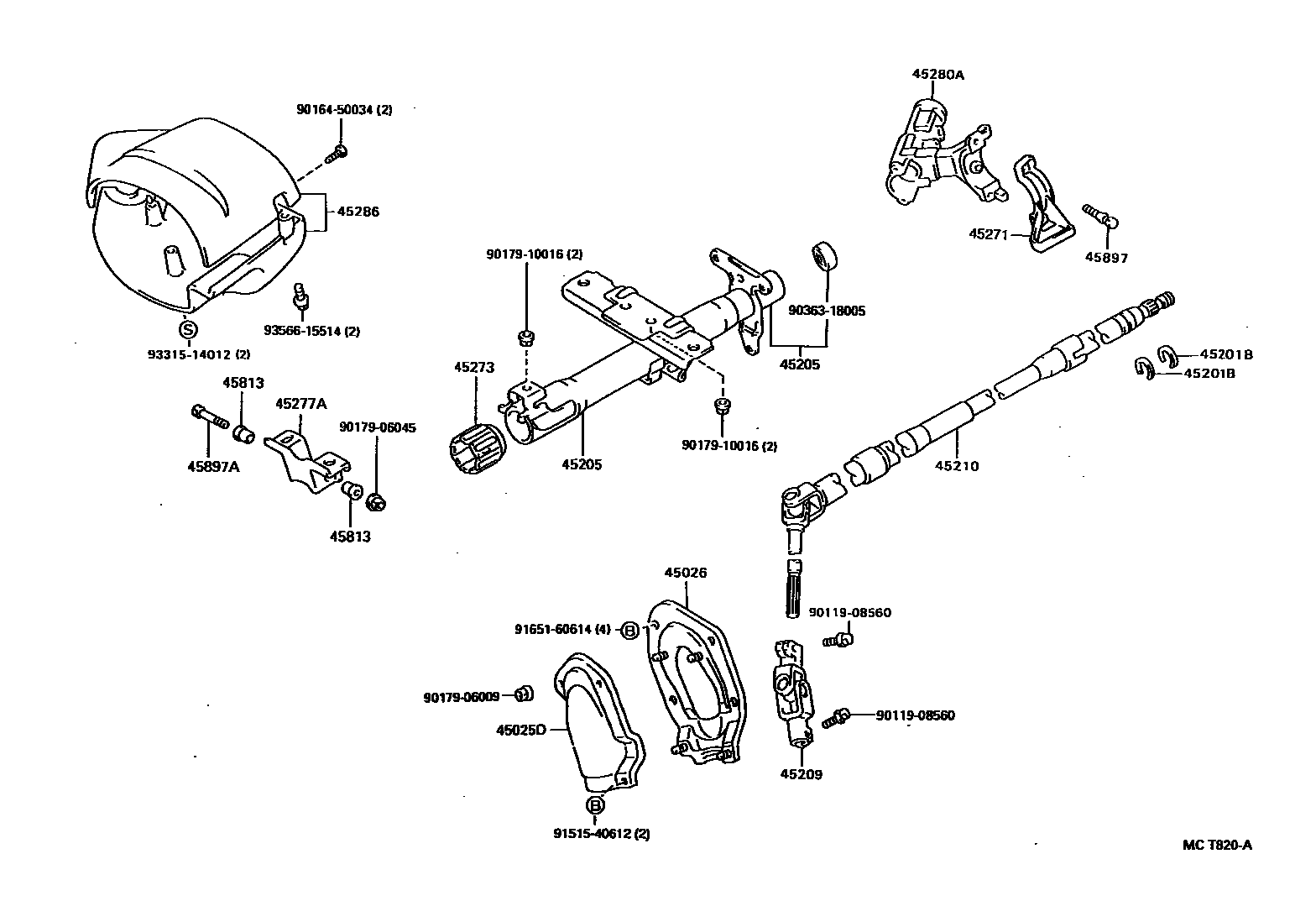 4501 — STEERING COLUMN & SHAFT