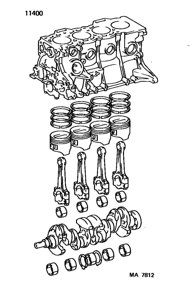 1102 — SHORT BLOCK ASSEMBLY