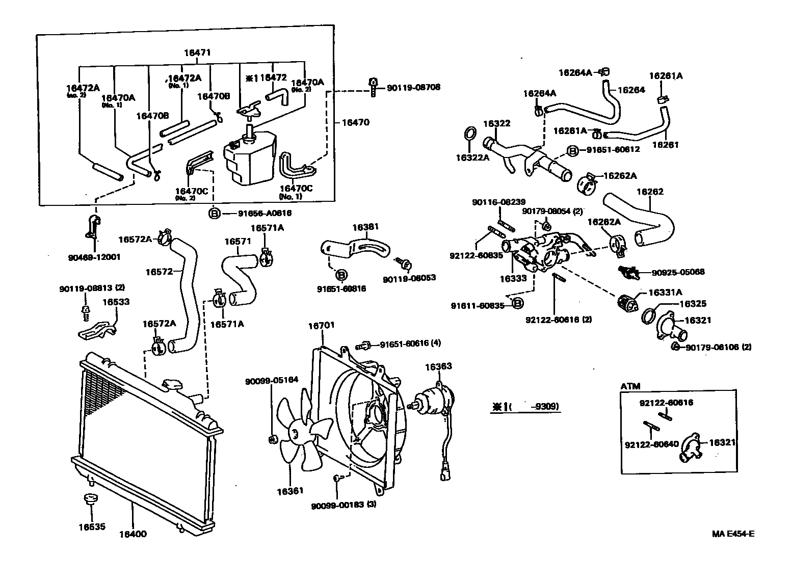 1603 — RADIATOR & WATER OUTLET
