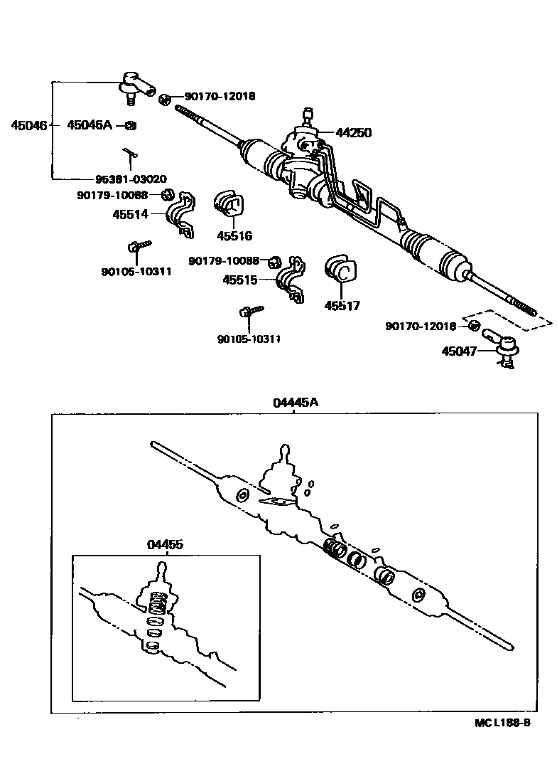 4505 — FRONT STEERING GEAR & LINK