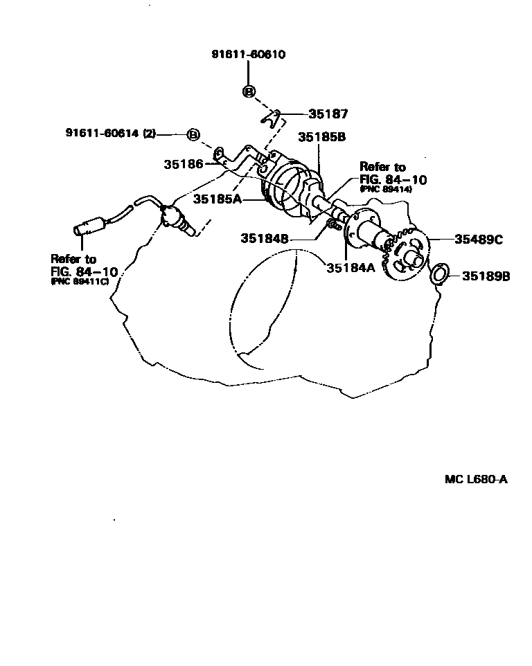 3511 — REAR OIL PUMP & GOVERNOR (ATM)