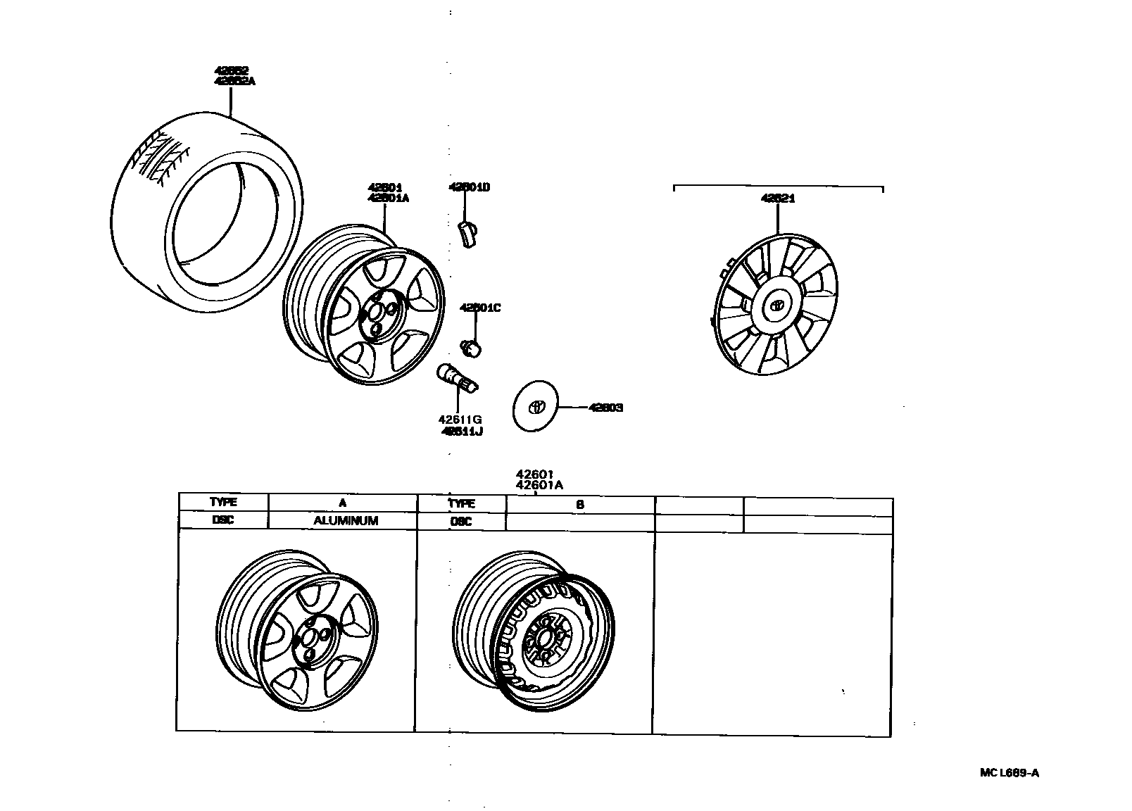 4103 — DISC WHEEL & WHEEL CAP