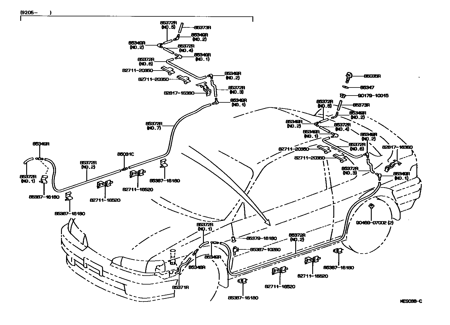 8504 — REAR WASHER
