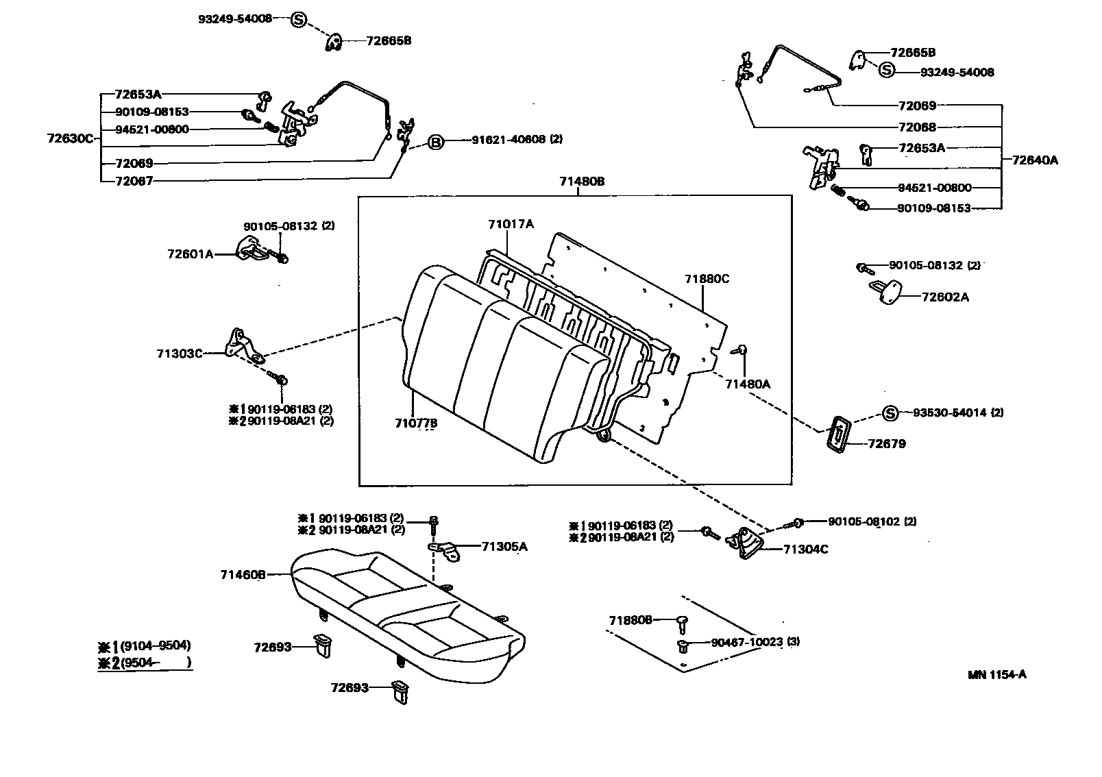 7102 — REAR SEAT & SEAT TRACK