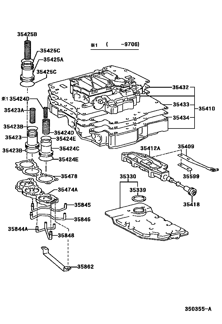 3512 — VALVE BODY & OIL STRAINER (ATM)
