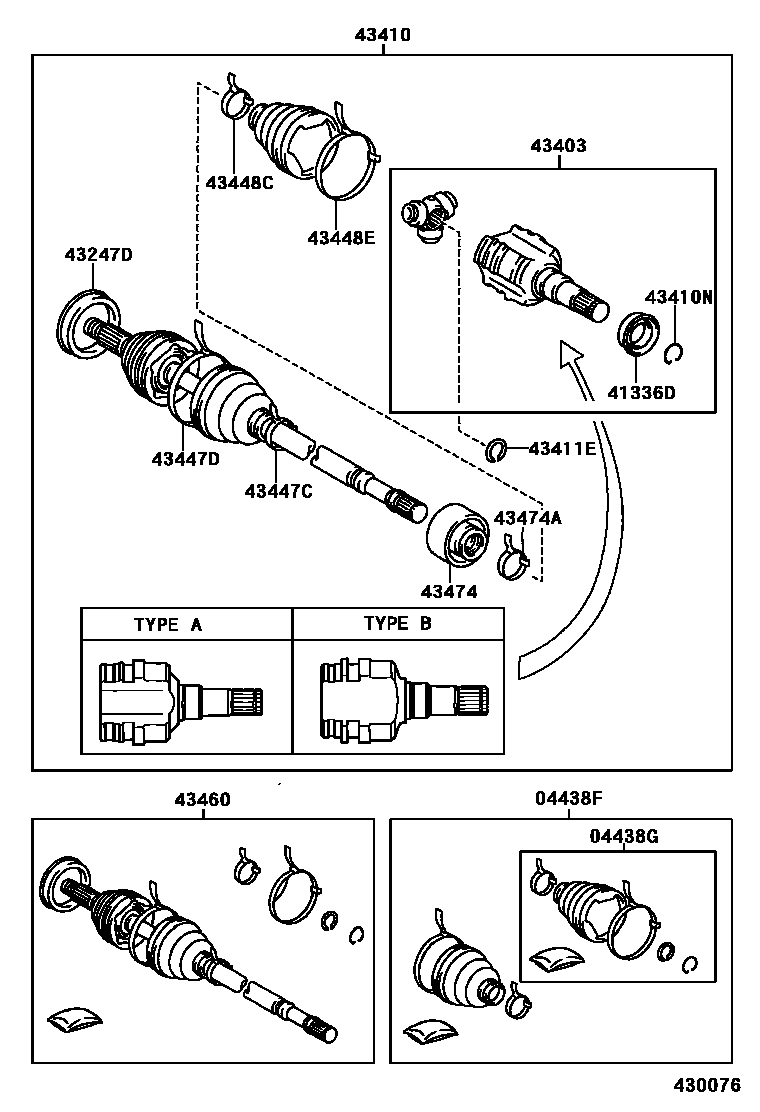 4302 — FRONT DRIVE SHAFT