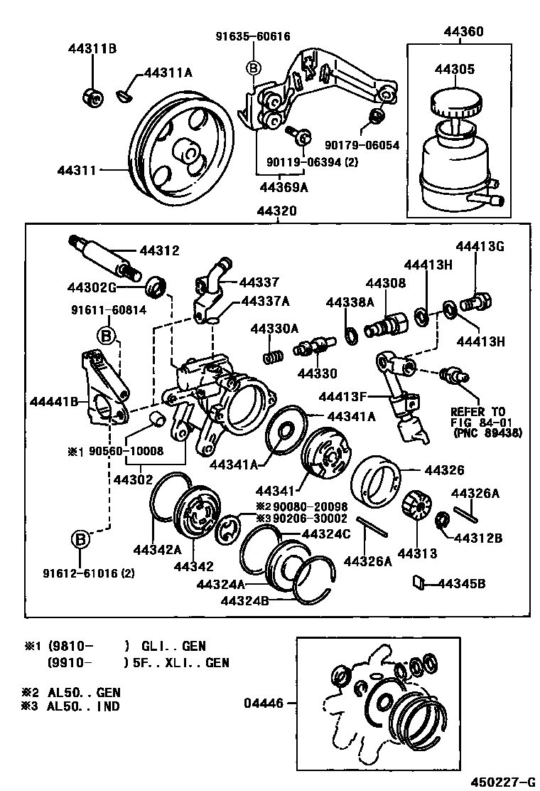 4502 — VANE PUMP & RESERVOIR (POWER STEERING)