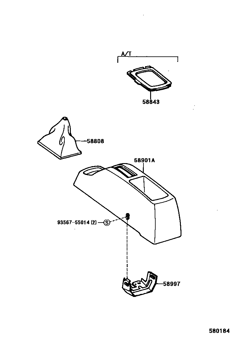 5806 — CONSOLE BOX & BRACKET