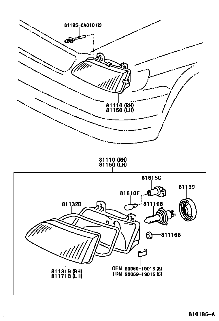 8101 — HEADLAMP