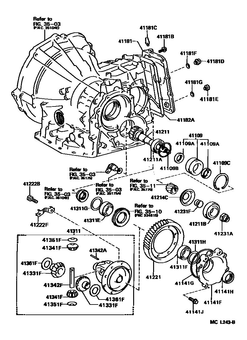 4301 — FRONT AXLE HOUSING & DIFFERENTIAL
