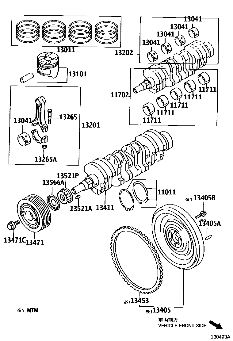 1301 — CRANKSHAFT & PISTON