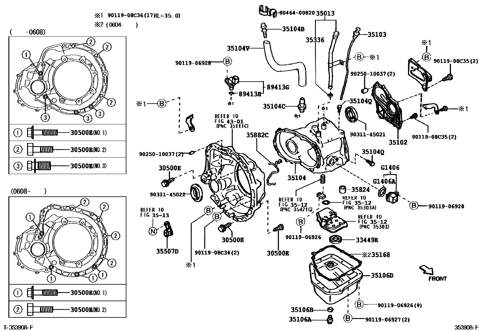 3503 — TRANSMISSION CASE & OIL PAN (ATM)