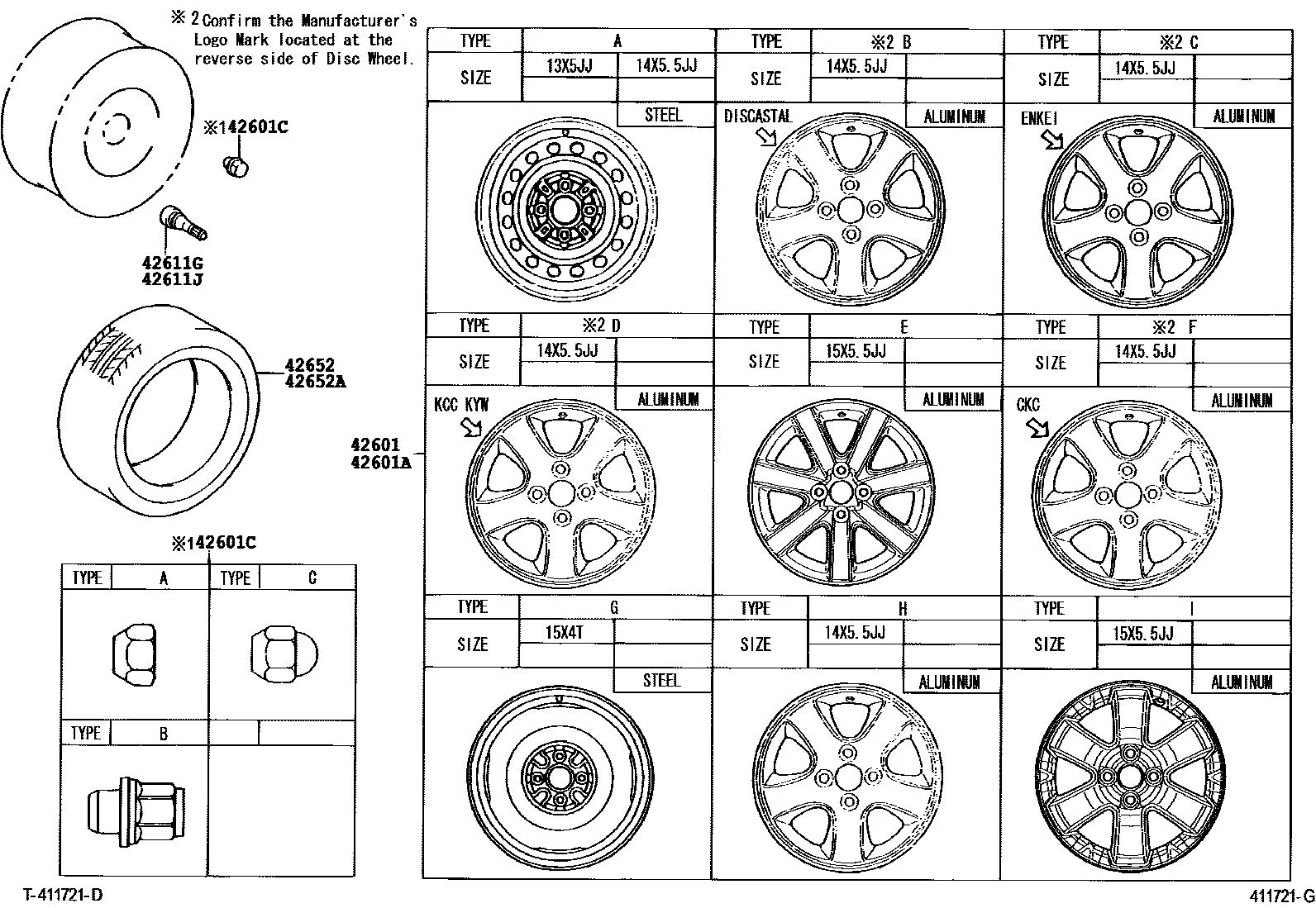 4103 — DISC WHEEL & WHEEL CAP