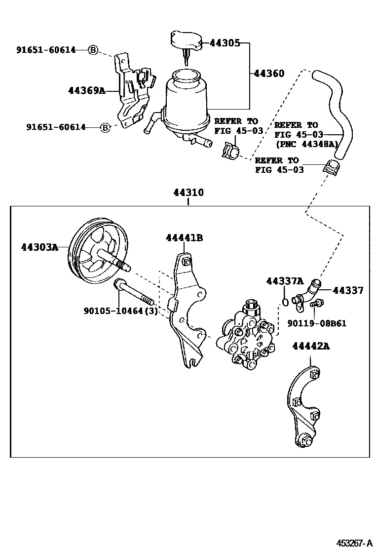 4502 — VANE PUMP & RESERVOIR (POWER STEERING)