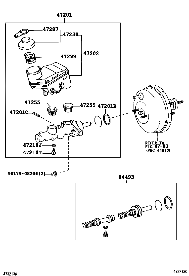 4702 — BRAKE MASTER CYLINDER
