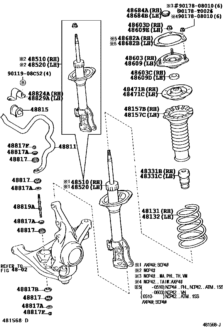 4803 — FRONT SPRING & SHOCK ABSORBER