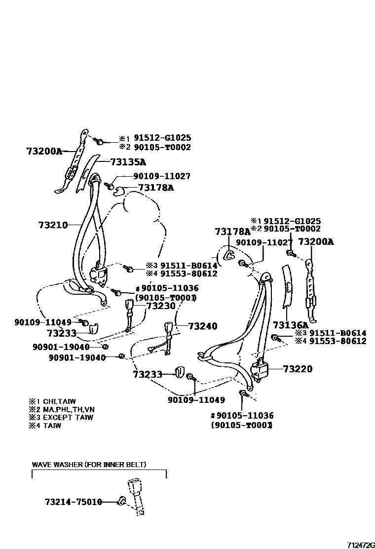 7104 — SEAT BELT & CHILD RESTRAINT SEAT