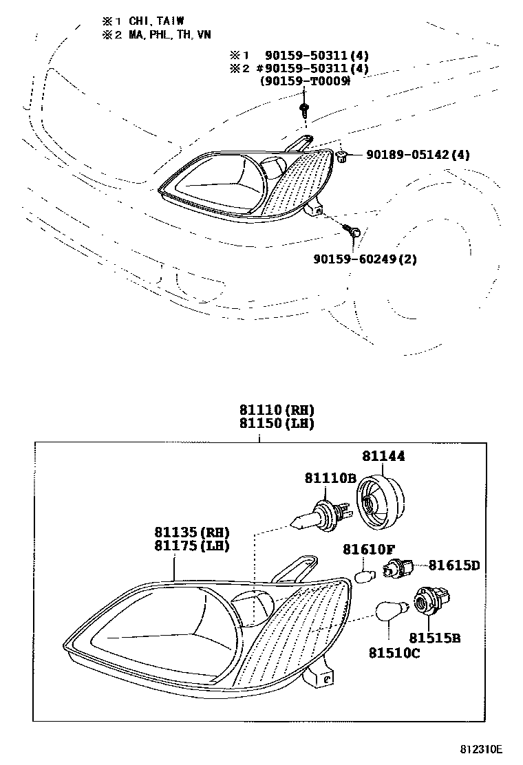 8101 — HEADLAMP