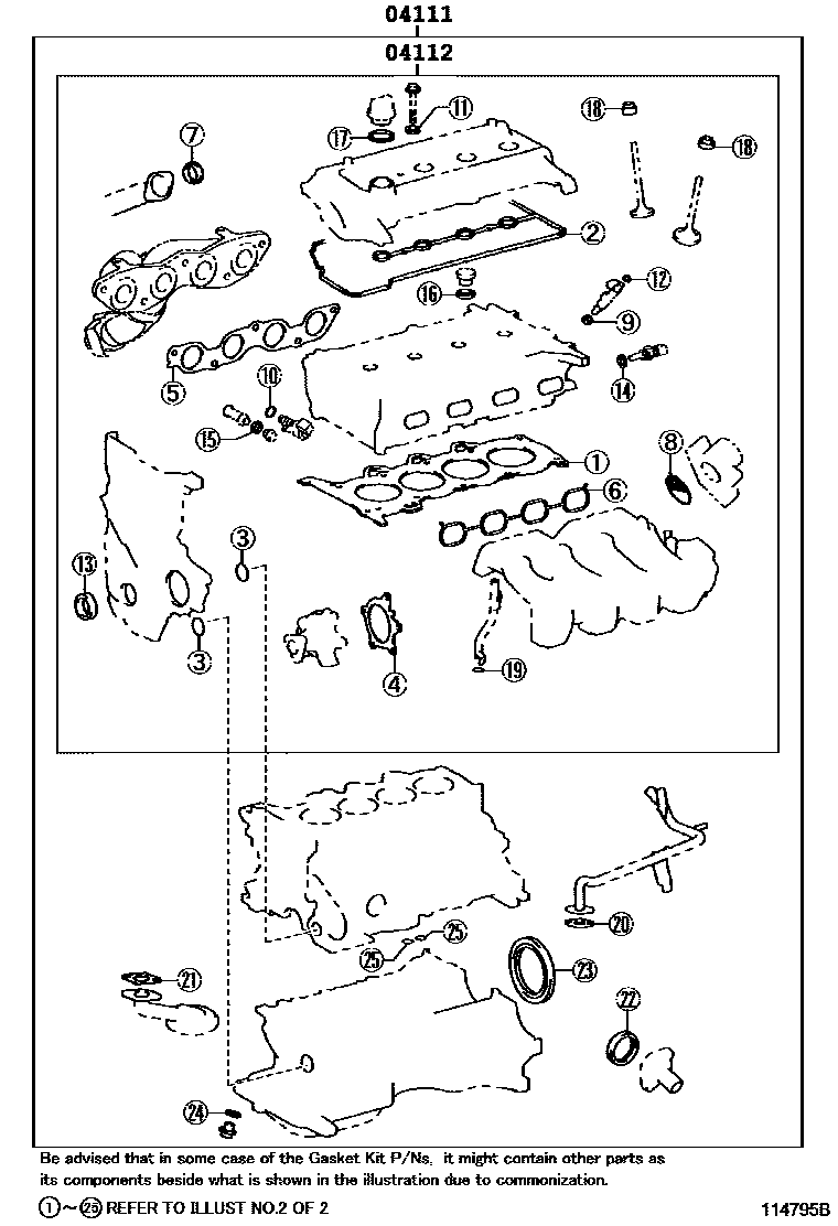 1103 — ENGINE OVERHAUL GASKET KIT
