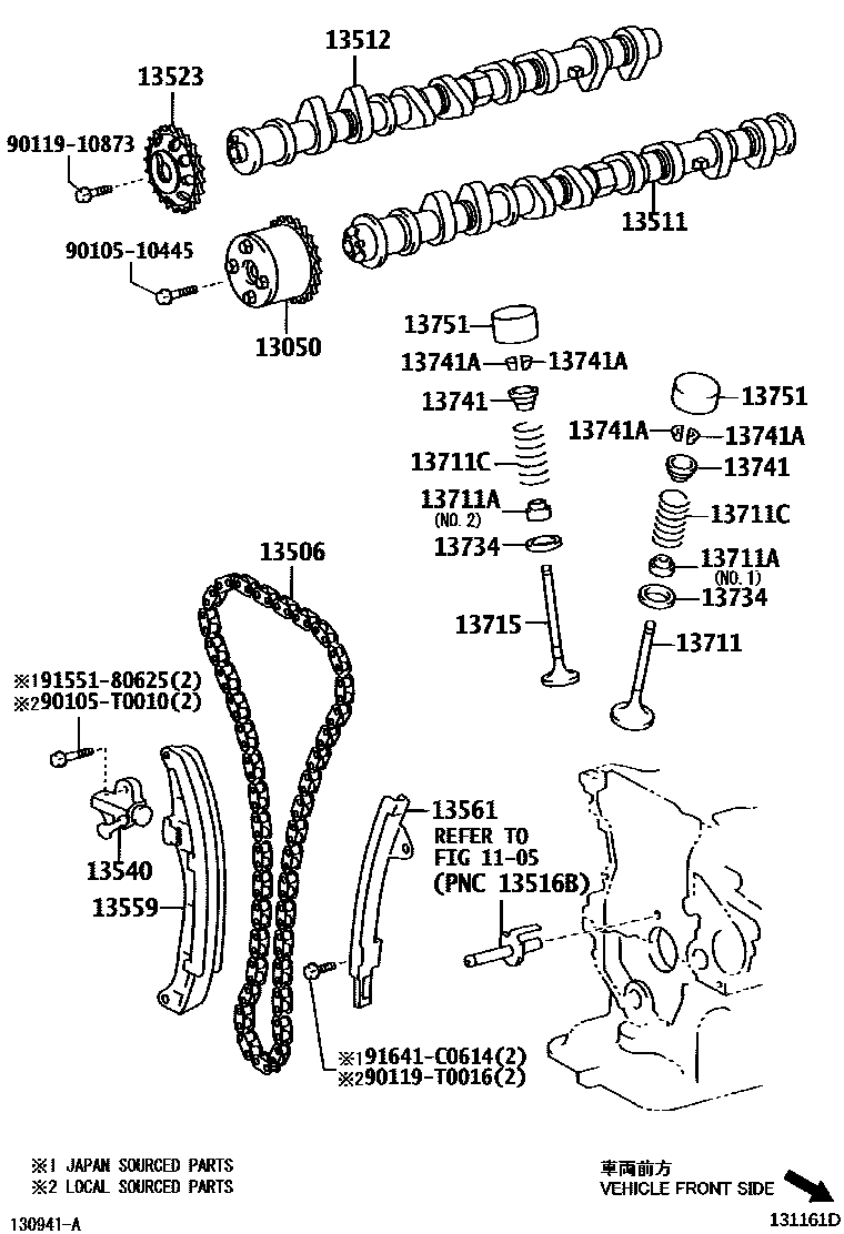 1302 — CAMSHAFT & VALVE