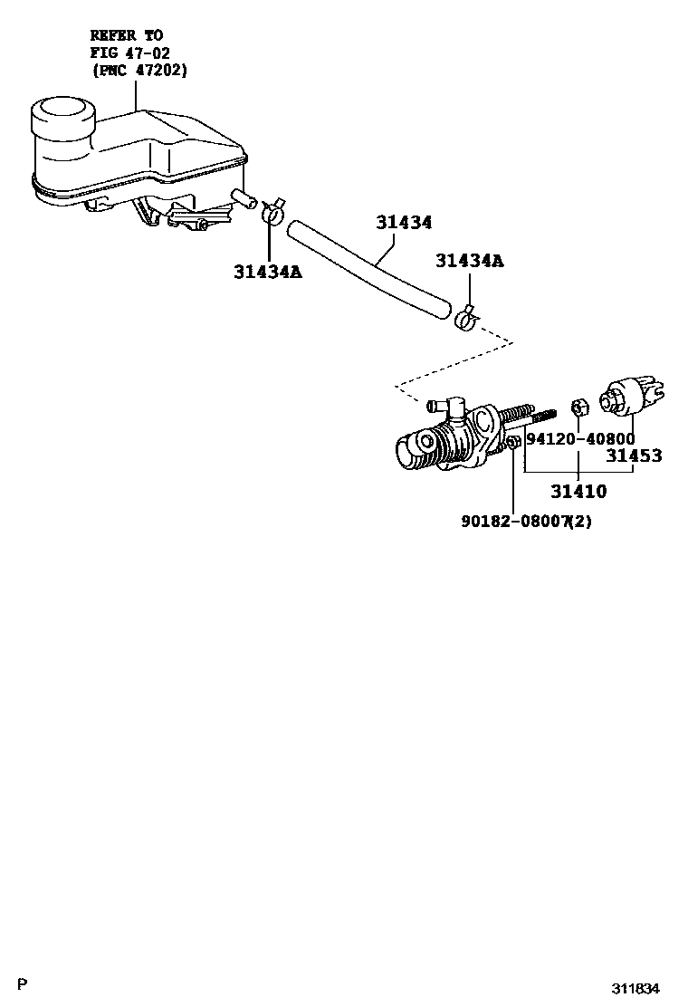 3103 — CLUTCH MASTER CYLINDER