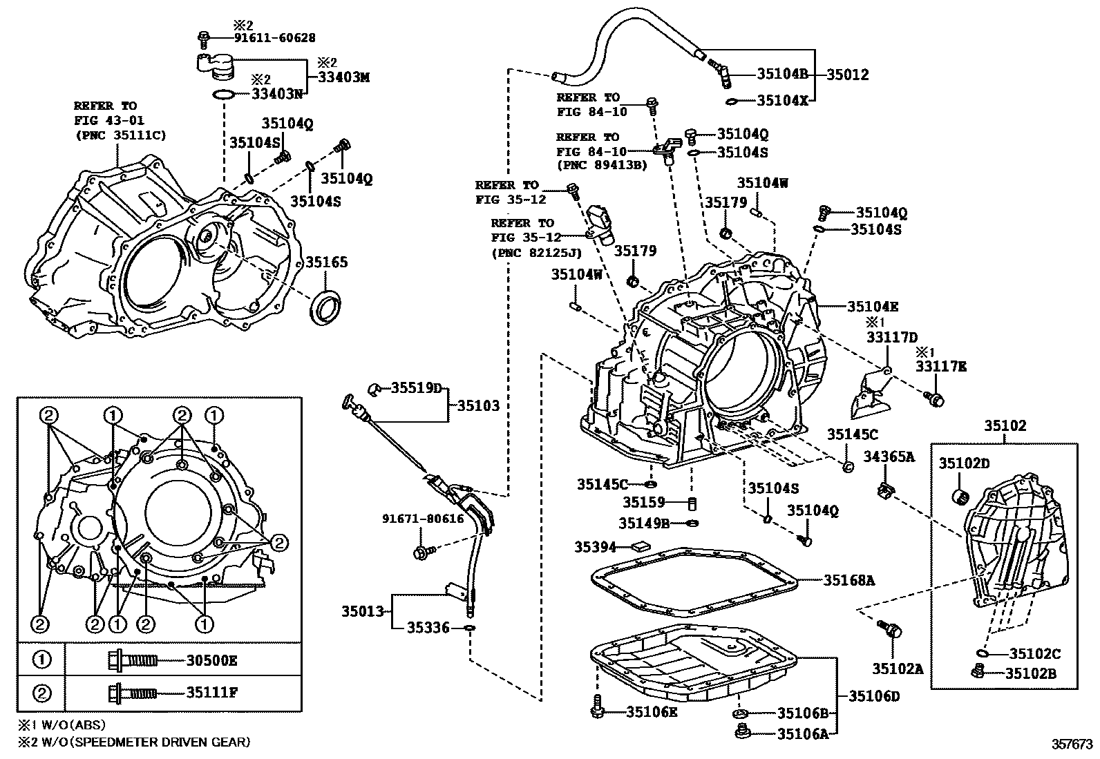 3503 — TRANSMISSION CASE & OIL PAN (ATM)