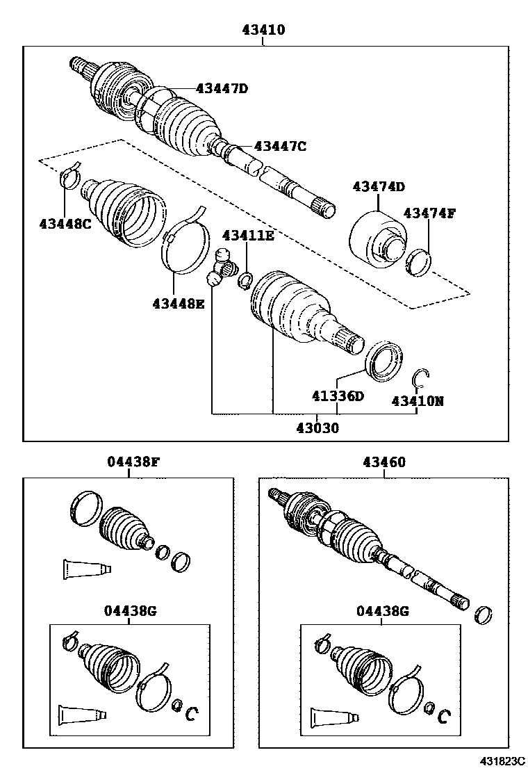 4302 — FRONT DRIVE SHAFT