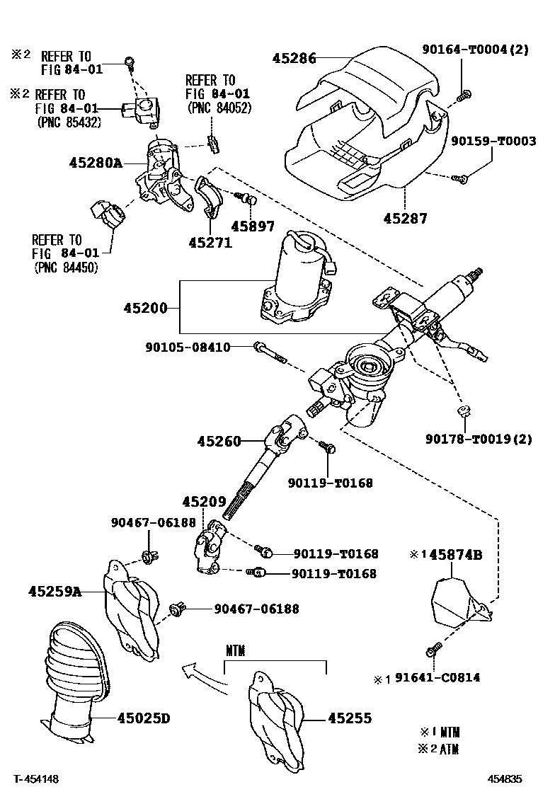 4501 — STEERING COLUMN & SHAFT