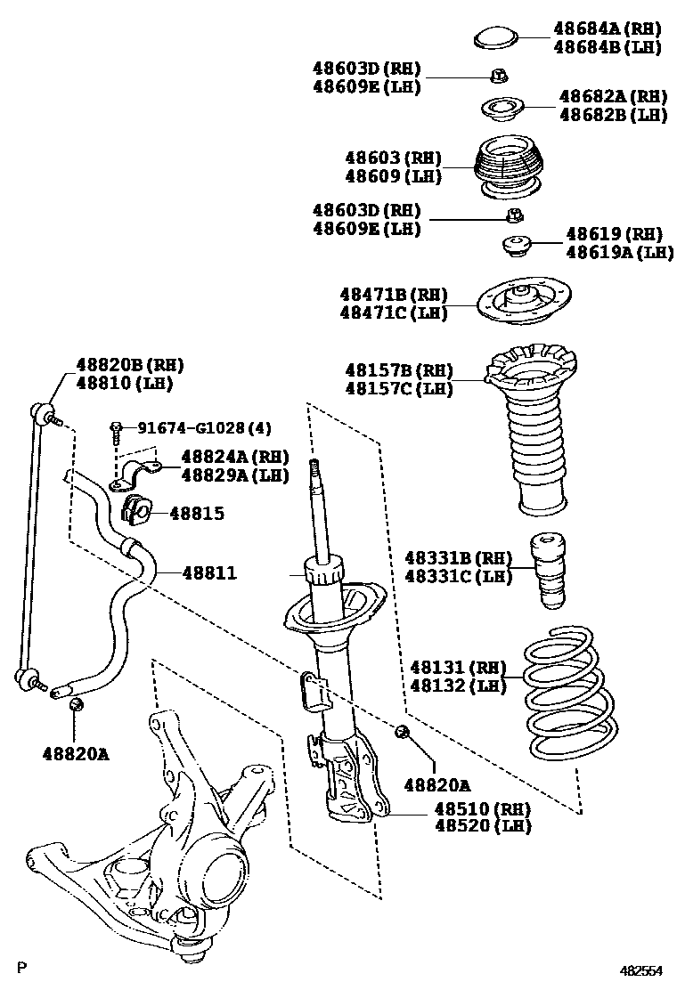 4803 — FRONT SPRING & SHOCK ABSORBER