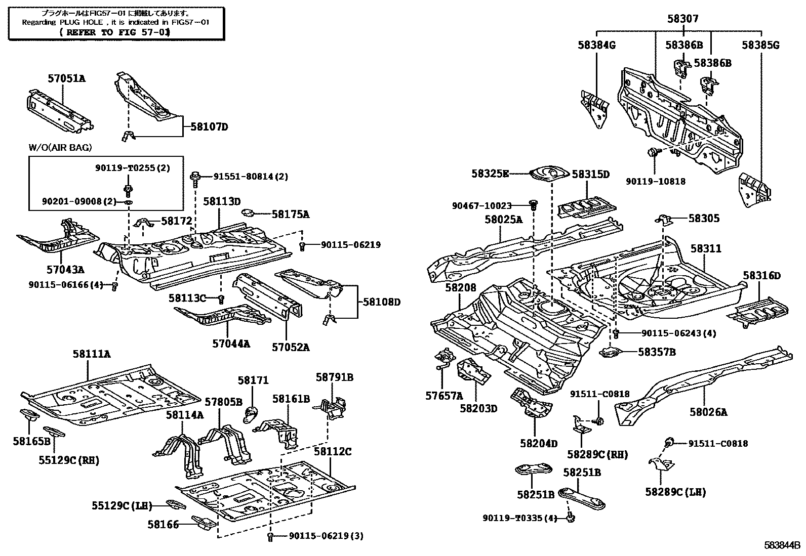 5801 — FLOOR PAN & LOWER BACK PANEL