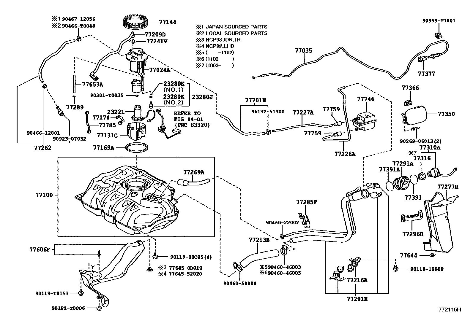 7701 — FUEL TANK & TUBE