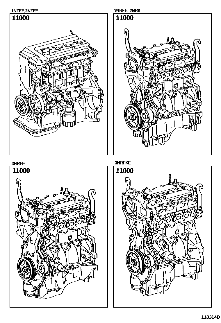 1101 — PARTIAL ENGINE ASSEMBLY