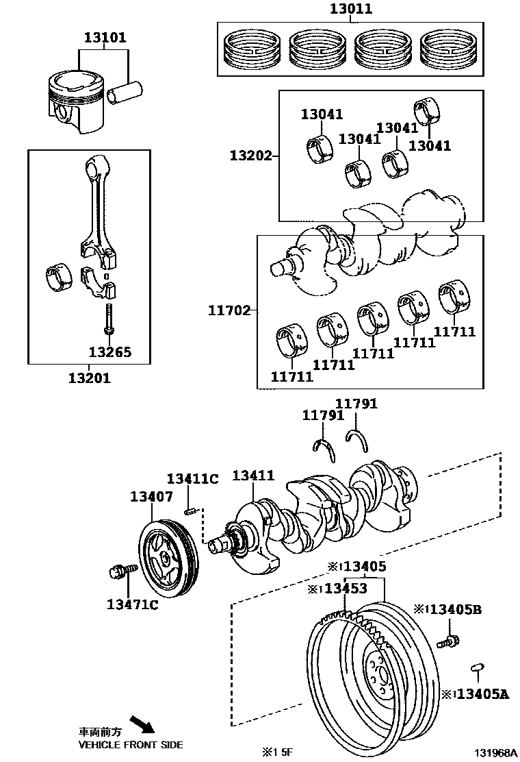 1301 — CRANKSHAFT & PISTON
