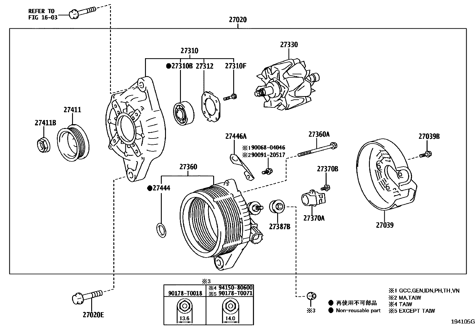 1903 — ALTERNATOR
