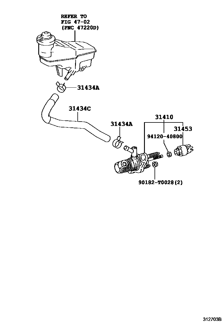 3103 — CLUTCH MASTER CYLINDER